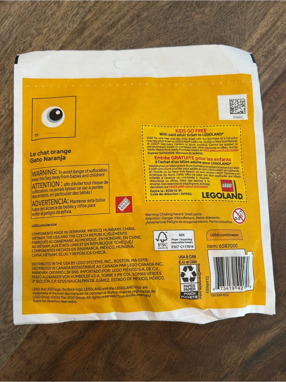 LEGO 3-1 Orange Cat Toy Set - Picture 3 of 4
